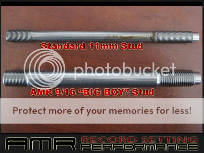 14mm Head Studs was last year....with bigger power comes a BIGGER STUD